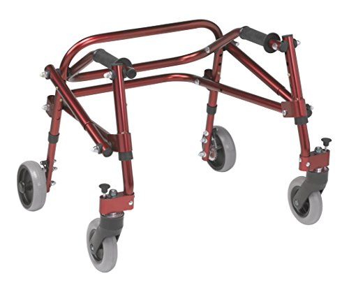 Inspired by Drive Nimbo 2G Posterior Walker, Castle Red, XS - color: Castle Red, size: X-Small (Pack of 1)