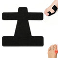 40 Pcs Pre-Cut Bunion Support Tape, Elastic Breathable Latex-Free Kinesiology Tape, Self-Adhesive Hallux Valgus Toe Strips, Skin-Friendly Foot Care Support Strips for Men Women Daily Use (Black) - color: Black