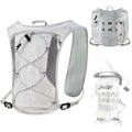 Runlight Running Vest for Women Men, Adjustable Hydration Backpack Breathable Reflective with 1.5L Water Bladder for Hiking, Trail, Running, Marathons, Cycling - color: Gray