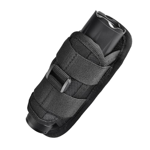 Azarxis Tactical Mini Belt Pouches, Multi-Purpose Small Battery Case Compact Utility EDC Card Slot Holder Waist Bags Military Molle Pack Sundries Storage Pack - color: #03 Black - Style A