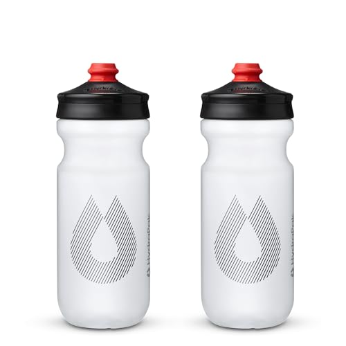 HydraPak Breakaway Surge Lightweight Bike Water Bottle (20oz, Clear) - color: Clear, size: 600 ml (Pack of 2)