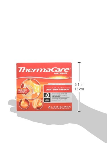 ThermaCare Portable Heating Pad, Joint and Muscle Pain Relief Patches, Multi-Purpose Heat Wraps (4 Patches) (Pack of 2) - size: 4 Count (Pack of 2)