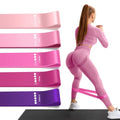 Resistance Bands for Working Out, 5 Levels Exercise Bands Set - color: Pink