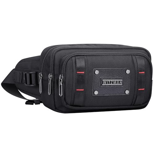 WITZMAN Fanny Pack for Men Waist Bag Casual Belt Bag
