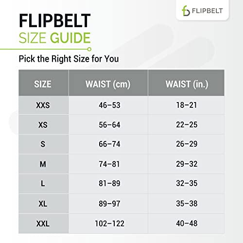 FlipBelt Air - Black - XS - color: Black, size: X-Large