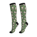 Patterned Knee High Socks for Women Men Athletic Running Travel Work - color: Forest Bamboo Panda