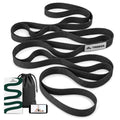Trideer Stretching Strap with Loops for Physical Therapy,Non-Elastic - color: Onyx Black