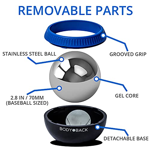 Body Back Glacier Ball - Lacrosse Massage Ball for Plantar Fasciitis Relief