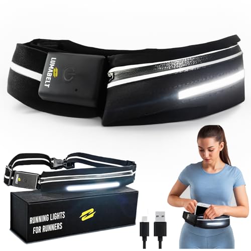 Running Lights for Runners – Rechargeable LED Safety Light for Outdoor Survival Kit, Camping Accessories, Hiking Gear for Women Essentials, Battery Powered Night Light, Waterproof Night Running Light