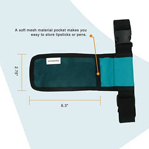 Massage Oil Holster, Adjustable and Durable Massage Holster, Bag only, Bottle not Included - color: Cyan