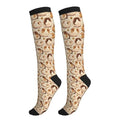 Compression Socks Knee High Support Socks Women Circulation Stockings for Athletic Running Cycling Flying - color: Guinea Pig