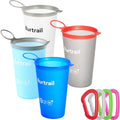 Collapsible Running Cup,200 ml/6.8 fl oz-4Packs TPU Ultralight & Foldable Running Cup,Portable Collapsible Water Cup for Trail Running Marathon Cycling Climbing - color: 4 Pcs 200ml Water Cup