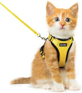 Dooradar Cat Harness and Leash Set, Adjustable and Escape Proof, XXS - color: Yellow, size: Xxs