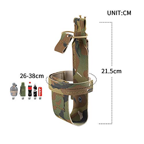 EXCELLENT ELITE SPANKER Tactical Military Portable Belt Bottle Holder Pouch - color: Multicam