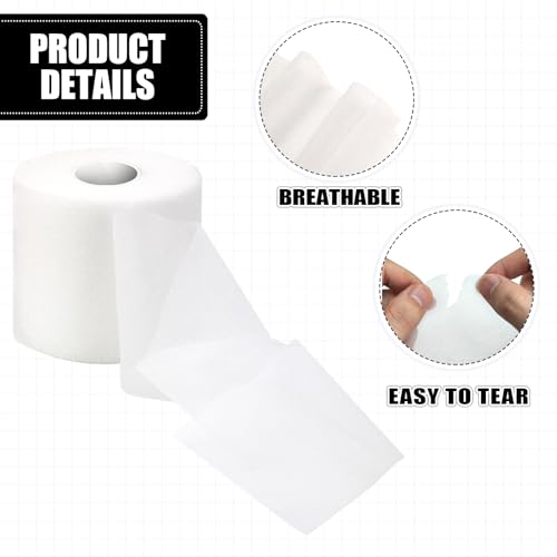 2.75‑Inch 30‑Yard White Athletic Pre‑Wrap Tape - color: White