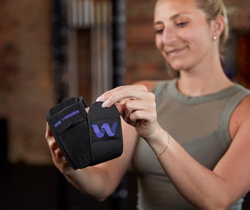 Cold Compression Wrap with Acupressure Ball - Reusable Cold Compress Ice Pack for Injuries, Leg Pain, Muscle Soreness & Tendon Relief - Adjustable Strap, Stays Cold for 20 Minutes (Medium) - size: Medium