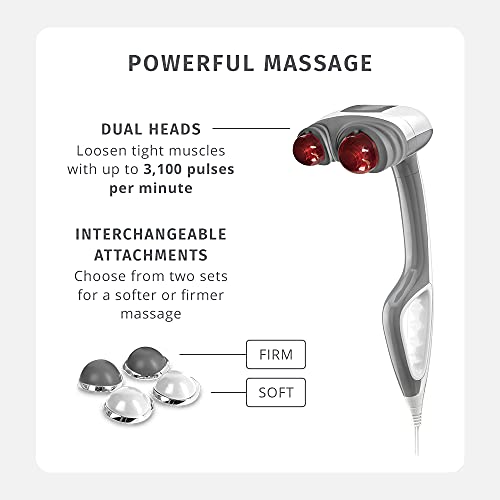 Homedics Back Massager Heated Automatic Percussion Body Massager - size: Large