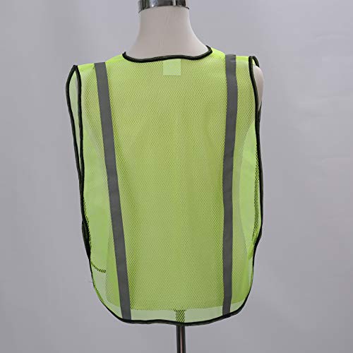 zojo High Visiblity Reflective Mesh Safety Vest Bulk 10 Pack - color: 10pcs-neon Yellow