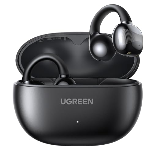 UGREEN HiTune S3 Open Ear Earbuds, Bluetooth 5.4, Clip on Earbuds, Black - color: Black