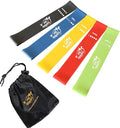 Fit Simplify Resistance Loop Exercise Bands with Instruction Guide and Carry Bag, Set of 5 - color: Assorted