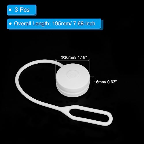 PATIKIL LED Running Light, Silicone Rope Bike Safety Light Running Lights for Runners, Cycling - color: White