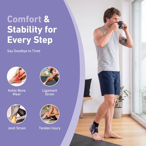 Ankle Brace for Men & Women, Purple, 1 Pc
