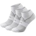 Zensah Grit 2.0 Compression Running Socks for Men and Women - color: 3 Pairs - White, size: Medium