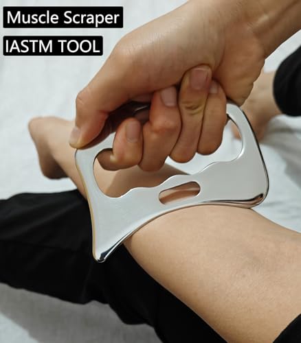Stainless Steel Muscle Scraper Tool Set, 7-Piece IASTM Kit, Scraping Massage Tools for Physical Therapy - style: GYX COELE-7 set A