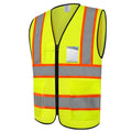 Safety Vest for Men 5 Pockets Mesh High Visibilitv Vest, Yellow L - color: Yellow, size: Large