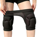 Gardening Knee Pads for Women Mens, wtih Adjustable Elastic Straps, Black M - color: Black, size: Medium