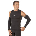 Zensah Compression Arm Sleeves - Made in USA, Thermal Arm Warmers for Cycling and Running with UV Sun Protection - color: Black, size: Small-Medium