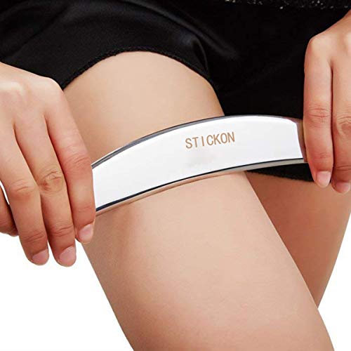 STICKON Stainless Steel Gua Sha Scraping Massage Tool IASTM Tools Great Soft Tissue Mobilization Tool (Sickle Shape) - size: Sickle Shape