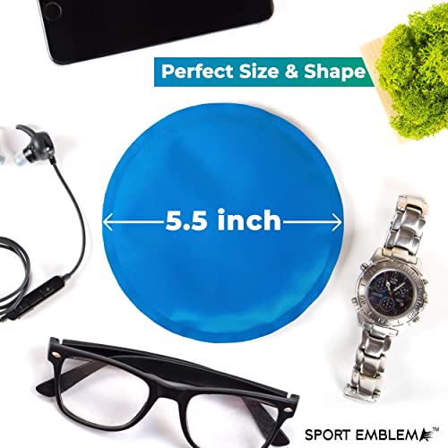Shoulder Support Brace with 2 Reusable Round Gel Ice Packs for Shoulder Soreness & Stiffness Relief, Hot Cold Compress Sleeve for Men Women, Adjustable Breathable Mesh