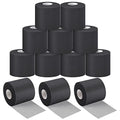 Nuanchu Pre Wrap Athletic Tape 12 Rolls x 30 Yards Prewrap, Black - color: Black