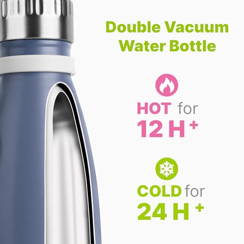 9 oz Kids Water Bottle,Stainless Steel Double Wall Vacuum Insulated Thermos - color: Royal Blue, size: 9 Ounces