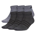 adidas Men's Superlite Low Cut Ankle Socks 6 Pairs - color: Onix Grey/Black/3, size: Large