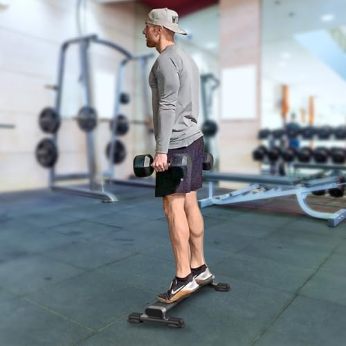 Kipika Versatile Calf Raise Bar, Heavy Duty Steel Standing Calf-raise Stand - color: B: (4" Wide Tube)
