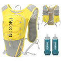 IX INOXTO Running Hydration Vest for Women Men with 500ML Soft Flask - color: yellow with 500ml