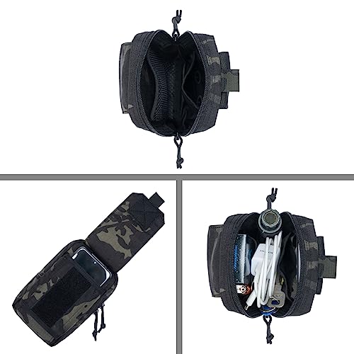 EXCELLENT ELITE SPANKER Tactical EDC Pouch Molle Utility Pouch Phone Pouch - color: Multicam Black