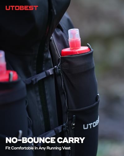 UTOBEST U/lab Soft Flask 500ml, Collapsible Water Bottle, 2 pcs