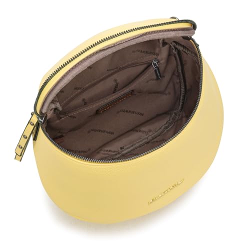 Montana West Crossbody Bag for Women, Vegan Leather Bum Bag with Coin Purse - color: Yellow