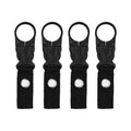 pson 4Pcs 1.37 Inch Portable Water Bottle Clip Holder, Hanging Bottle Buckle Keychain Ring for Outdoor Camping Hiking Travel(Black) - color: Black