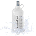 J.CARP 250ml Soft Flask Running Water Bottles, TPU Foldable Running Hydration Flask for Hydration Pack Cycling Hiking Climbing Outdoors Motorbike White - color: White, 250ml