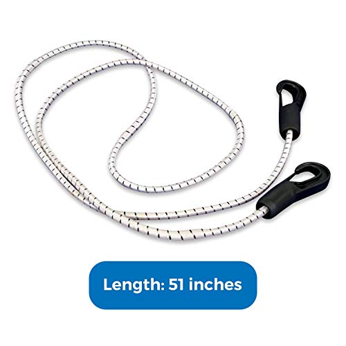 Water Gear Water Runner Hitch - Holds You in Place - Deep Water Tether Swimming Bungee Cord 51-inch - Stationary Swimmer Resistance Leash Rope