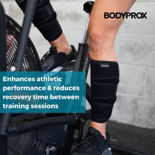 Bodyprox Calf Support Brace 1 Pack, Adjustable Shin Splint Compression Wrap - size: S/M