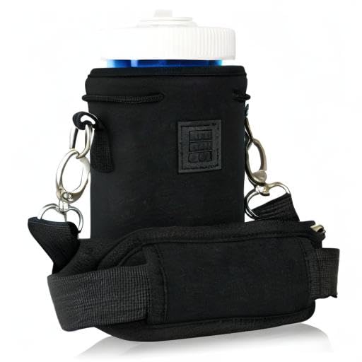 Made Easy Kit Insulated Water Bottle Carrier – Neoprene Bottle Sling - Adjustable Strap – Protective Sleeve Stainless Steel & Plastic – Travel, Hiking & Everyday (Black, Tall & Large 48oz) - color: Black, size: Tall & Large 48oz