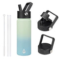 BJPKPK 22oz Insulated Water Bottle with Straw Lid, Stainless Steel Bottle - color: Mint, size: 22 Ounces