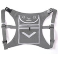 Runtasty Running Mini Backpack Vest for Men & Women, Reflective Phone Holder, Fits Any Phone & iPad Mini, Lightweight Gear - color: Light Gray