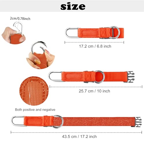 ZINZ Elastic Jacket Gripper Travel Strap with D-Ring Hooks and Buckle - color: Orange/Uk
