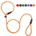 PetiFine Slip Lead Dog Leash Reflective, 6FT x 3/8" Heavy Duty Slip Leash - color: Orange, size: 3/8" x 6 FT